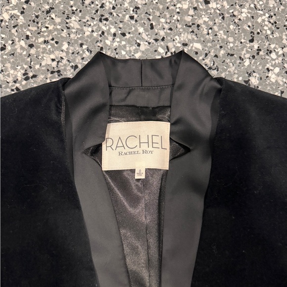 Rachel Roy velvet blazer black XS - Picture 2 of 3